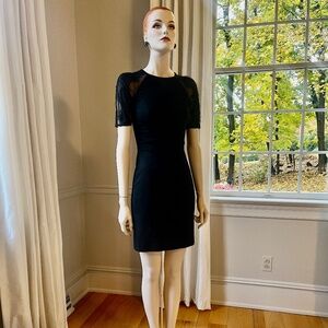 Cynthia Steffe Black w/Lace Cocktail/Formal Dress  size 2.